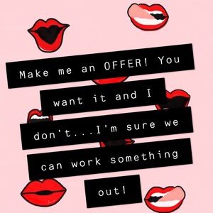 Want an item, but unhappy with my price? LMK! 🤗💕